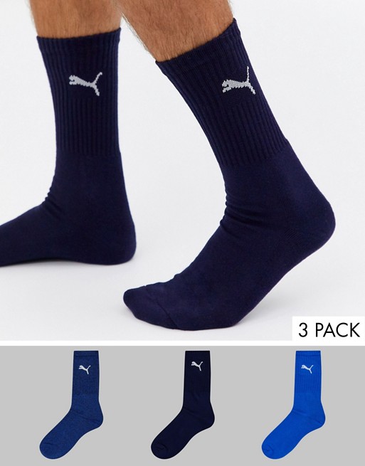 Puma 3 pack Sock in blue