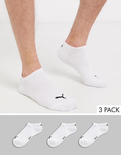 Puma 3 pack trainer socks in white | ASOS