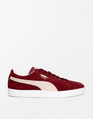 puma basket platform bambino rosso