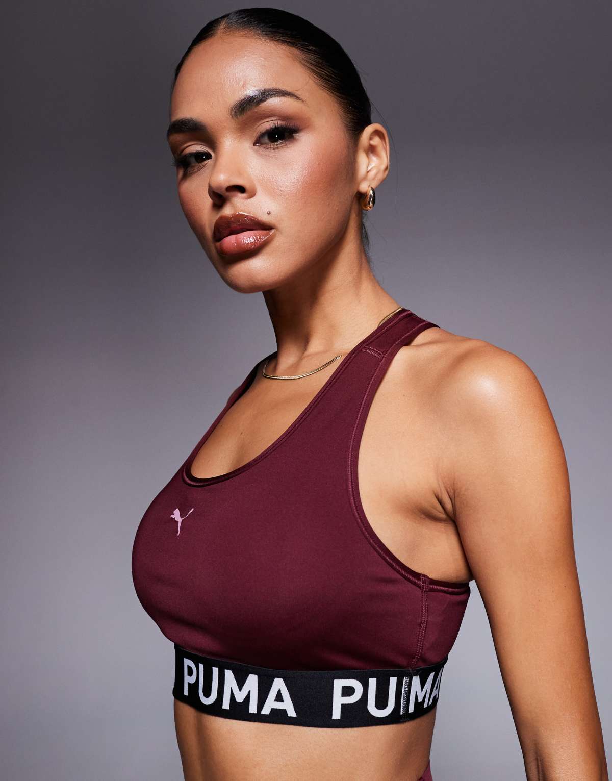 Puma 4keeps elastic bra in ruby shimmer