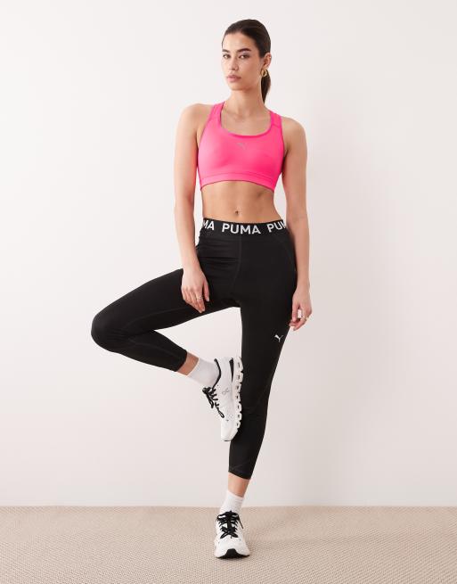 Puma 4Keeps Run sports bra in pink, 2 of 4
