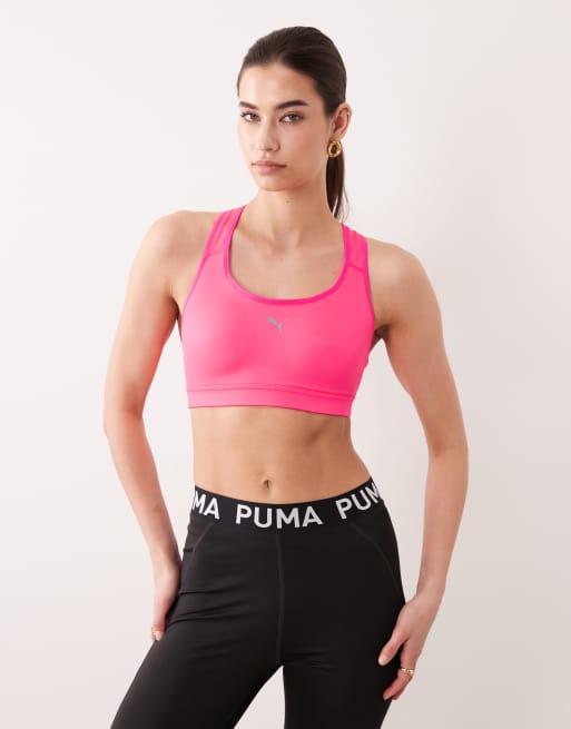 Puma 4Keeps Run sports bra in pink, 4 of 4
