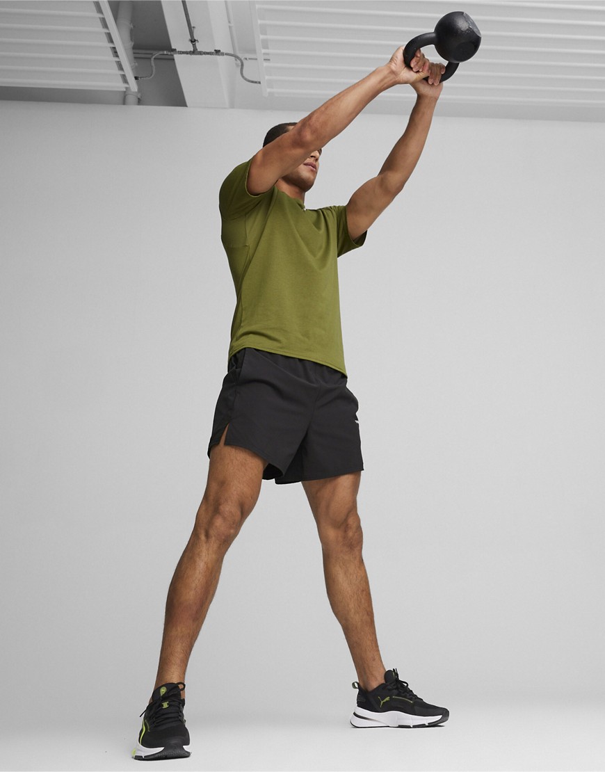 Puma 5" ultrabreathe stretch training shorts in puma black