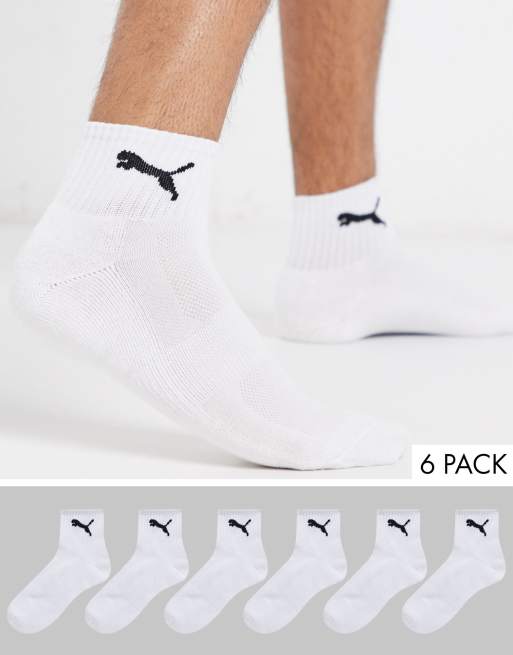 PUMA mens Socks Quarter Cut Socks (Pack of 6)