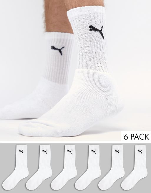 Puma men's 6 pack crew cheap socks