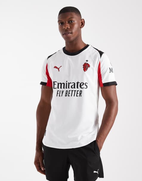 Puma Ac milan 25/26 authentic away jersey in puma white-for all time red - view 1