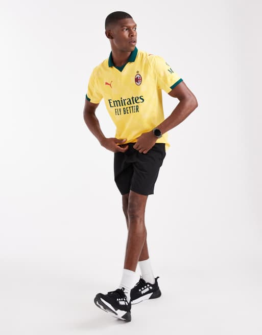 Puma AC Milan 25/26 authentic third jersey in yellow and green | ASOS
