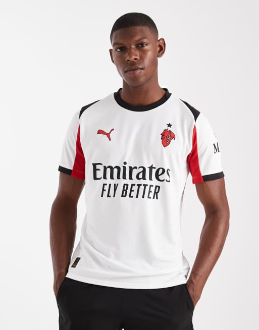 Puma Ac milan 25/26 away jersey in puma white-for all time red