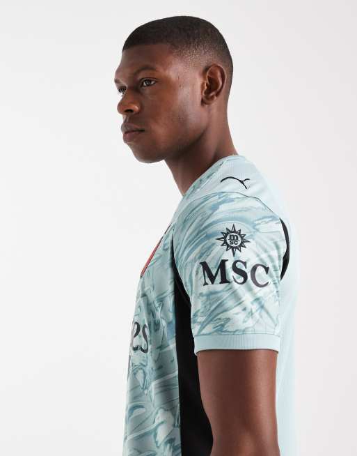Puma AC Milan 25/26 goalkeeper jersey in mint green and red, 4 of 5