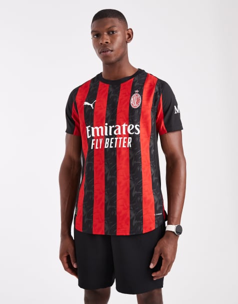 Puma Ac milan 25/26 home authentic jersey in for all time red-puma black - view 1