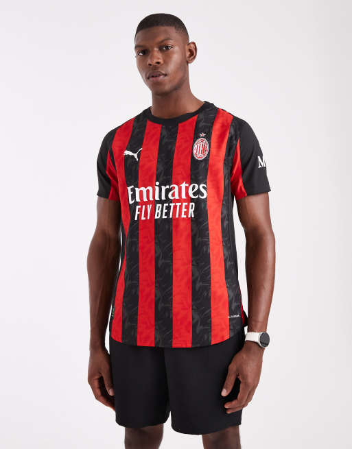 Puma Ac milan 25/26 home authentic jersey in for all time red-puma black