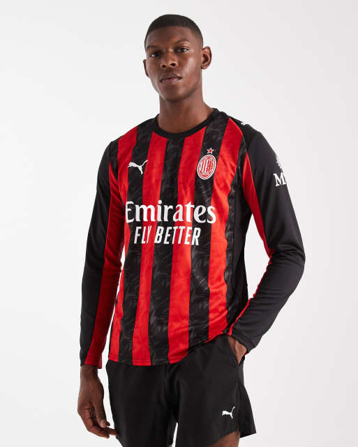 Puma Ac milan 25/26 long sleeve home jersey in for all time red-puma black