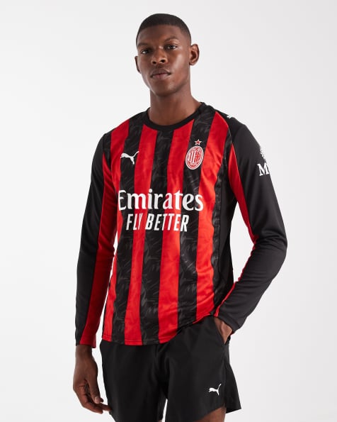 Puma AC Milan 25/26 long sleeve home jersey in red and black - view 1