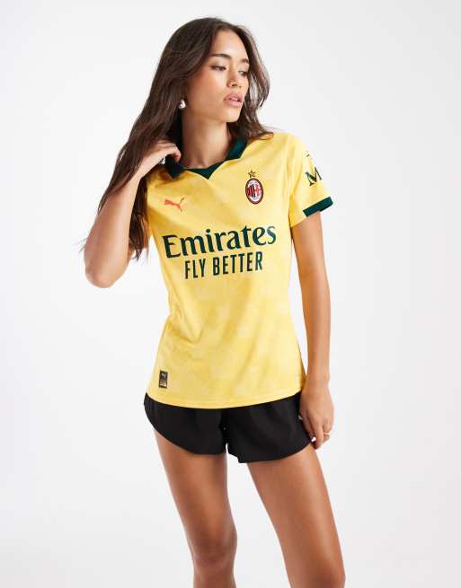 Puma Ac milan 25/26 third jersey in sunny yellow-dark myrtle