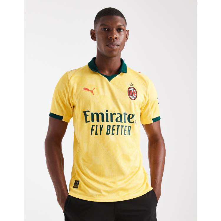Puma Ac milan 25/26 third jersey in sunny yellow-dark myrtle ASOS