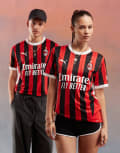 [Puma] PUMA AC Milan home football jersey-Red XS RED