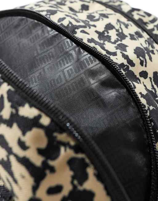 Dune leopard print online backpack