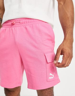 Puma acid bright cargo shorts in pink - exclusive to ASOS - ASOS Price Checker