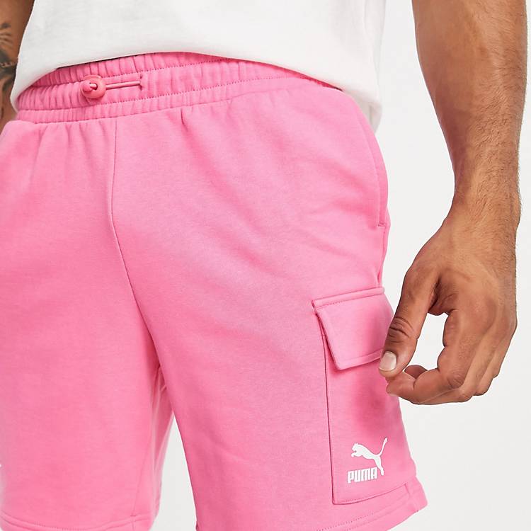 Sequel bekæmpe gået i stykker Puma acid bright cargo shorts in pink - exclusive to ASOS | ASOS