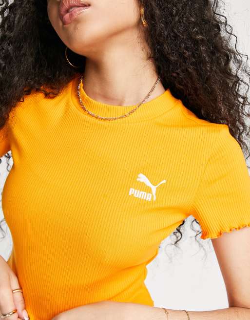 Puma yellow crop top hotsell