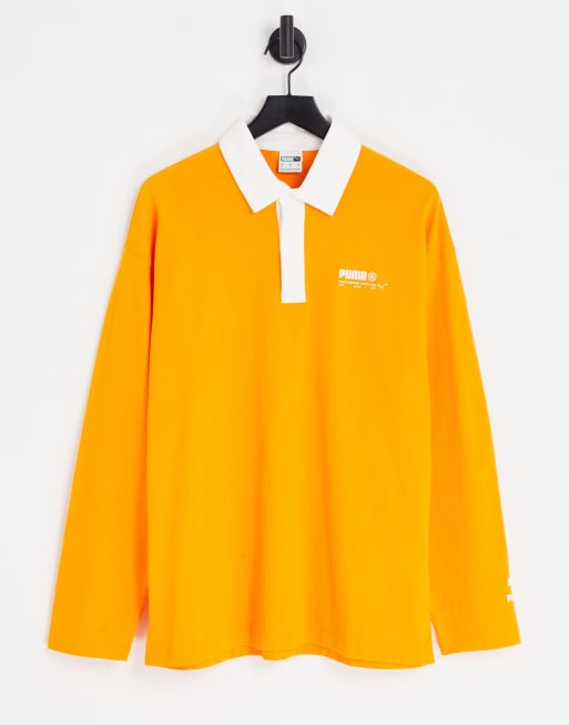 Puma acid bright polo top in orange exclusive to ASOS ASOS