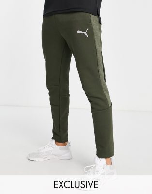 Puma Active logo joggers in khaki - ASOS Price Checker