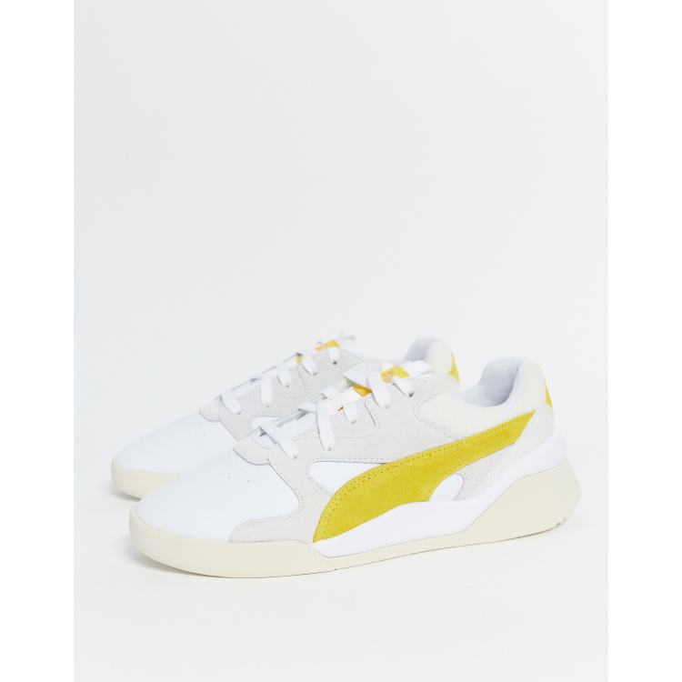 Puma Aeon Heritage trainers in white yellow