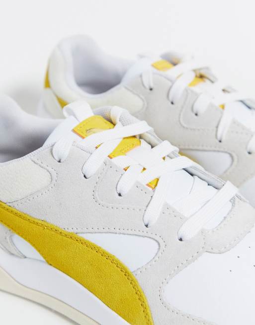 Puma aeon heritage white and mustard trainers store