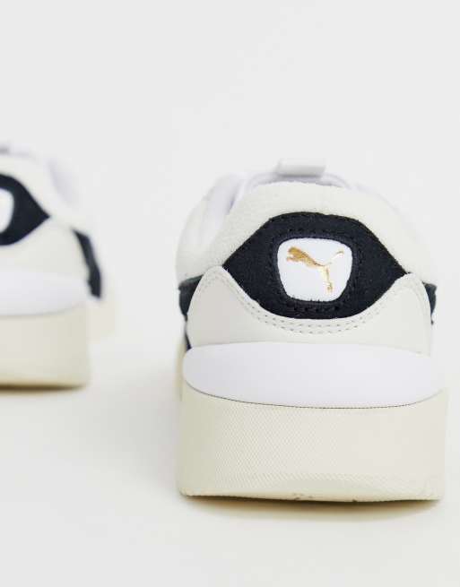 Puma aeon heritage white and outlet black trainers