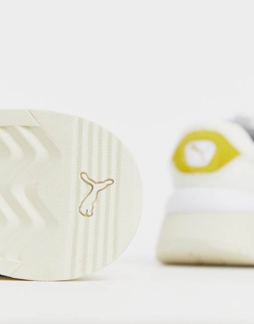 Puma mustard trainers sale