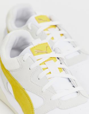 mustard puma trainers