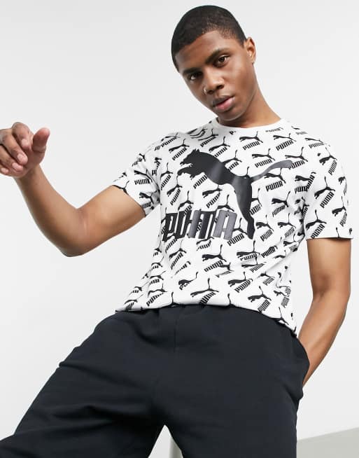 Puma Amplified Allover Print Short Sleeve T-Shirt