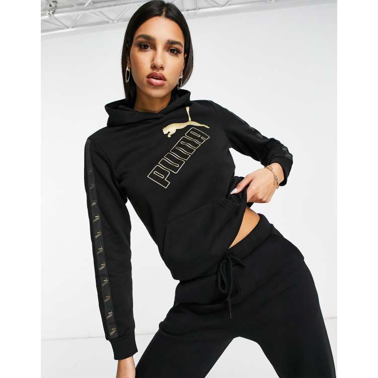 Puma gold hoodie hot sale