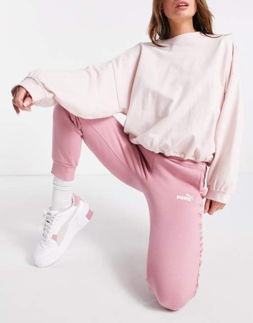 Puma pink joggers new arrivals