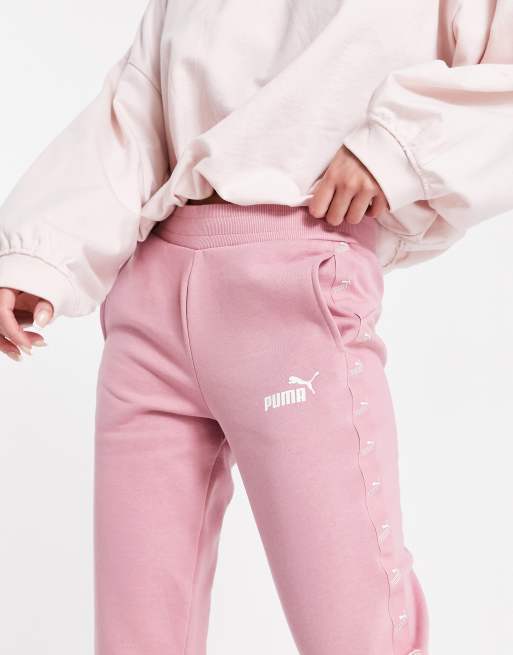 Puma pink sweatpants sale