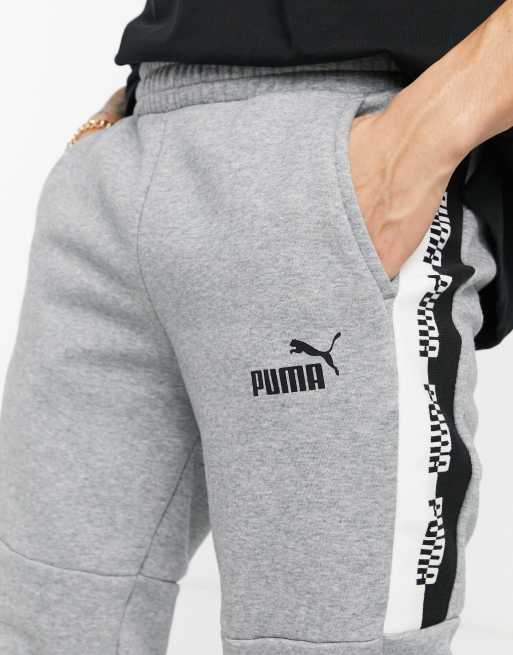 Puma Amplified logo sweatpants in grey ASOS