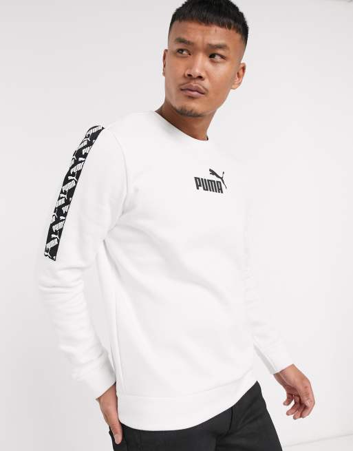 Puma Amplified T shirt manches longues Blanc ASOS