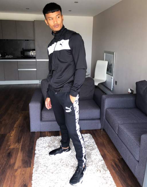 Puma AOP T7 Track Pants in Black ASOS