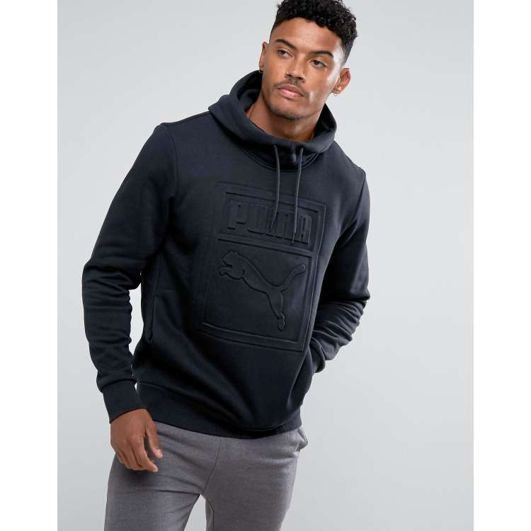 Puma archive store embossed logo hoodie