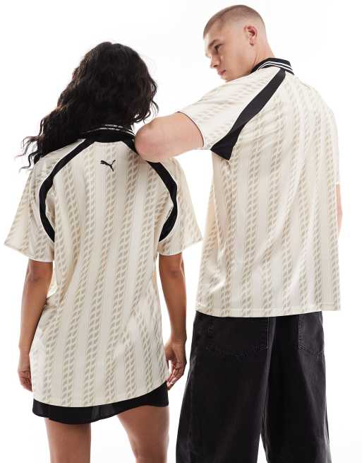 Puma Archive print Football jersey in white & black - exclusive to ASOS , 4 of 4