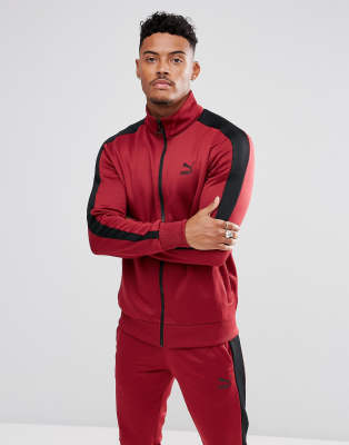 maroon puma tracksuit