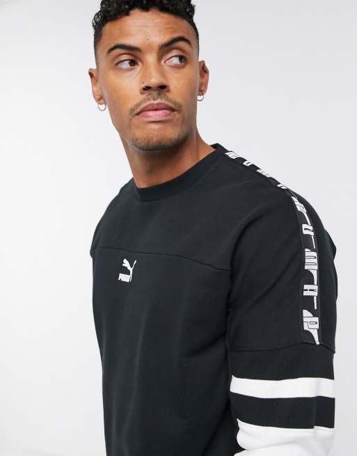 mens black puma sweatshirt