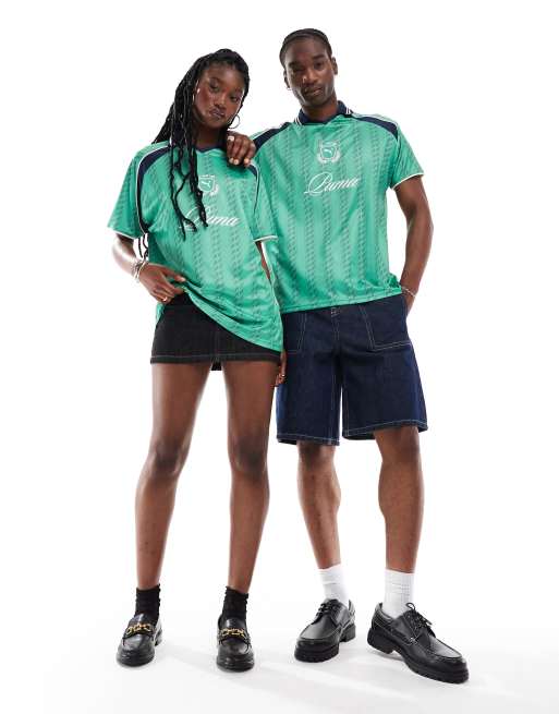 PUMA – Archive – Zielona koszulka piłkarska – Tylko w ASOS , 4 z 4