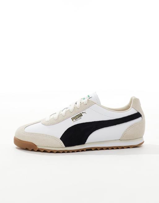 PUMA Arizona Nylon sneakers in white and black