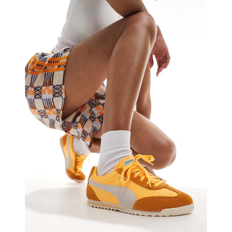 PUMA Arizona Nylon sneakers in yellow ASOS