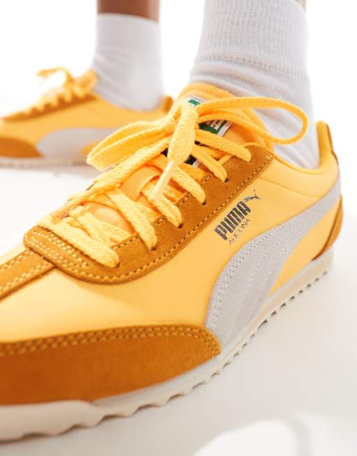 PUMA Arizona Nylon sneakers in yellow ASOS