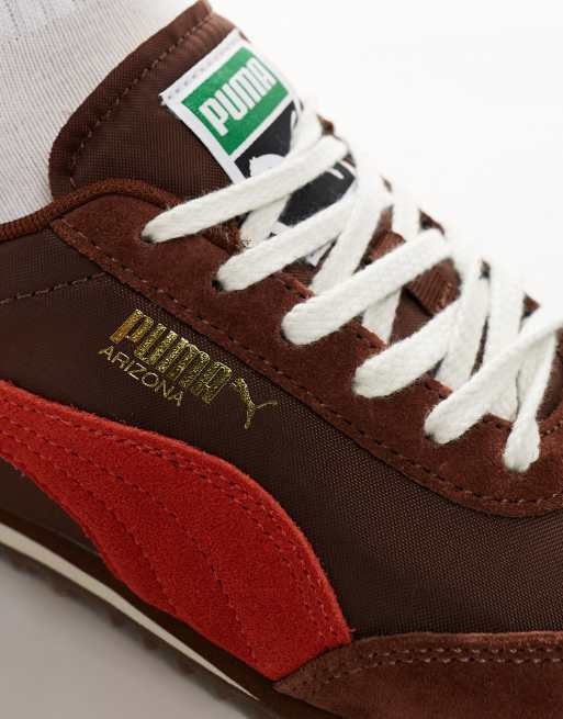 PUMA Arizona Nylon Sneakers marroni e rosse