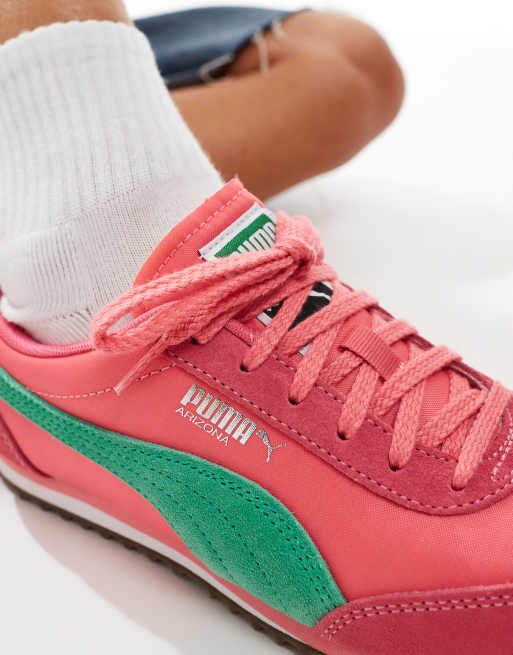 PUMA Arizona Nylon Sneakers rosa e verdi