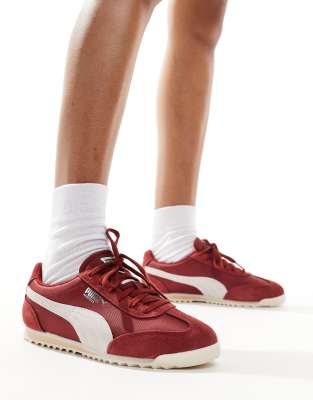 Puma Arizona Nylon trainers in burgundy-Red