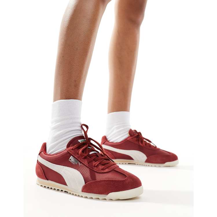 All burgundy pumas best sale